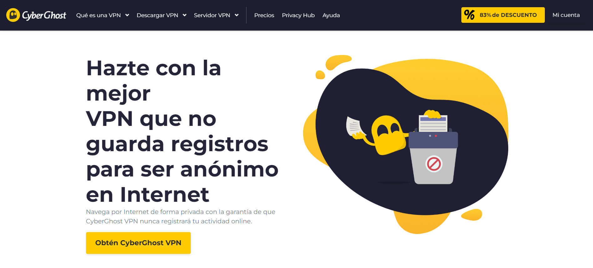 Politica de No Registro CyberGhost