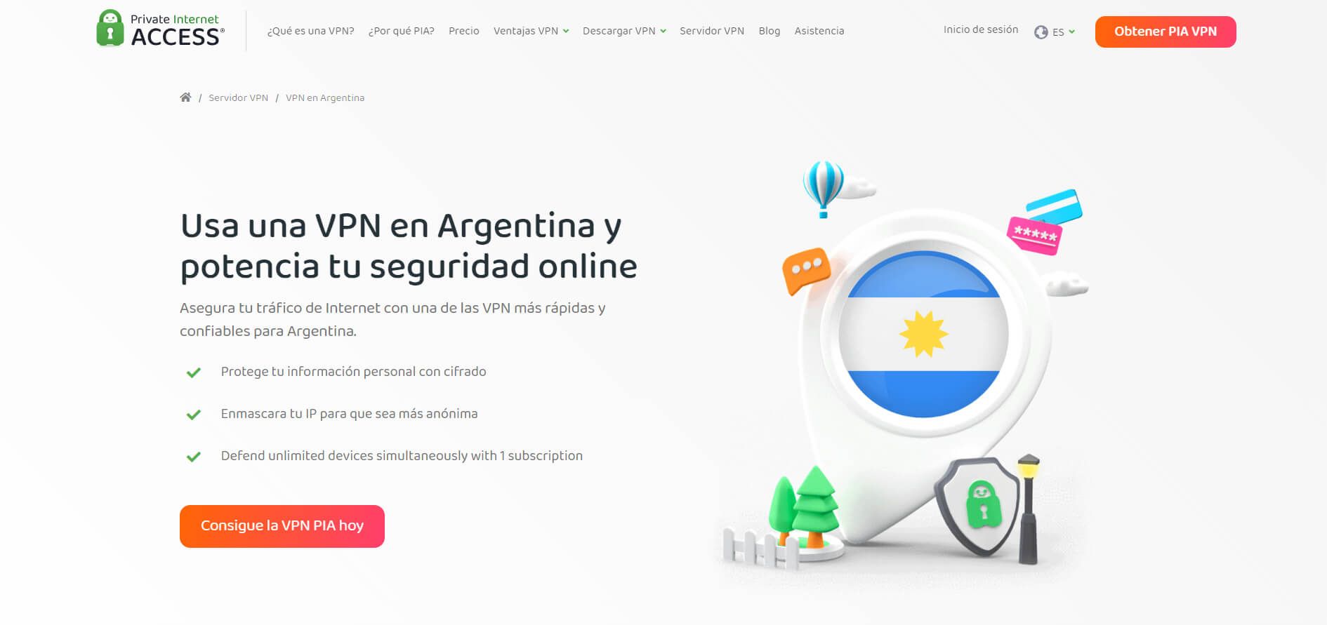 Private Internet Access PIA Argentina