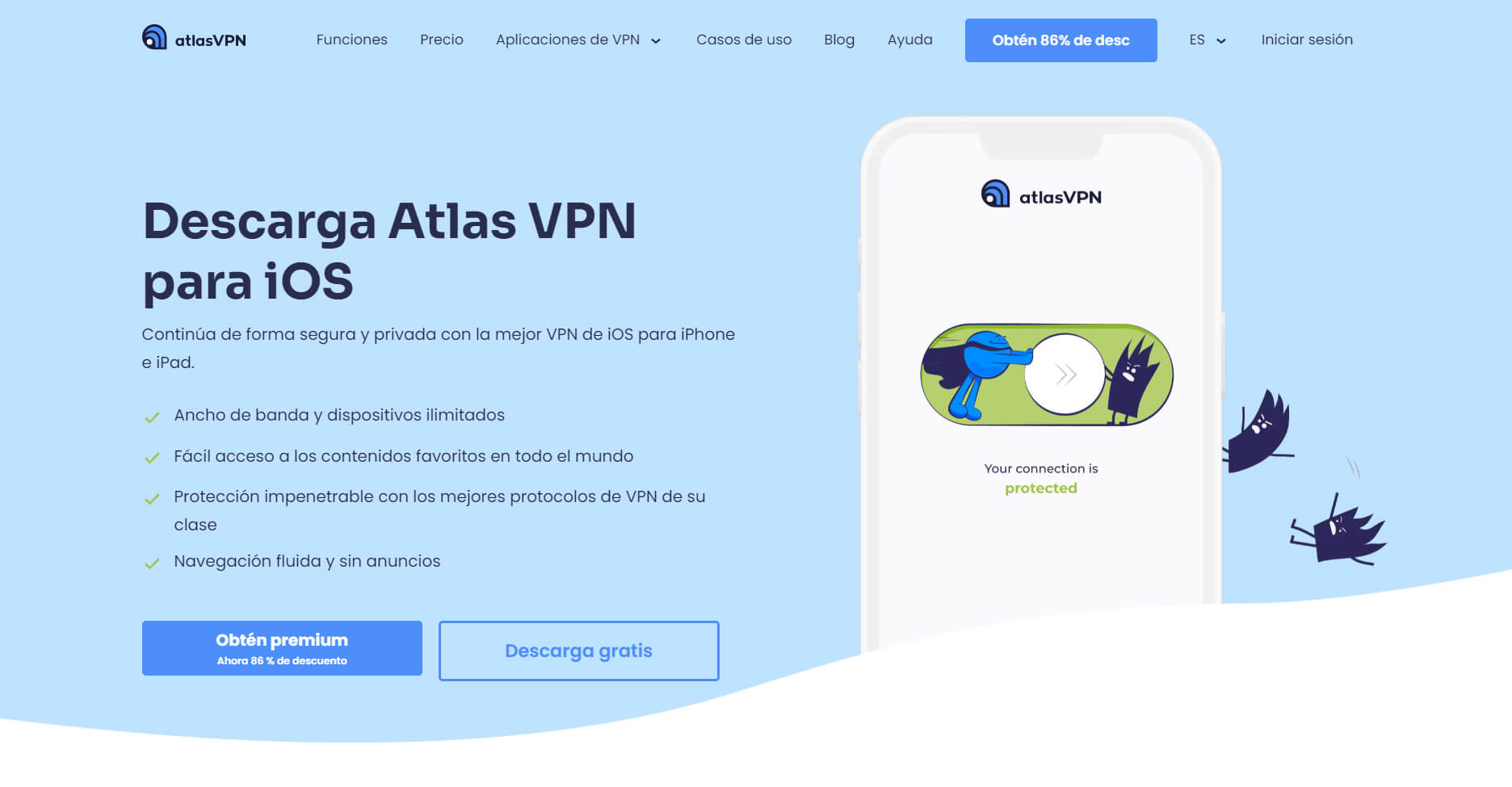 Atlas VPN iOS