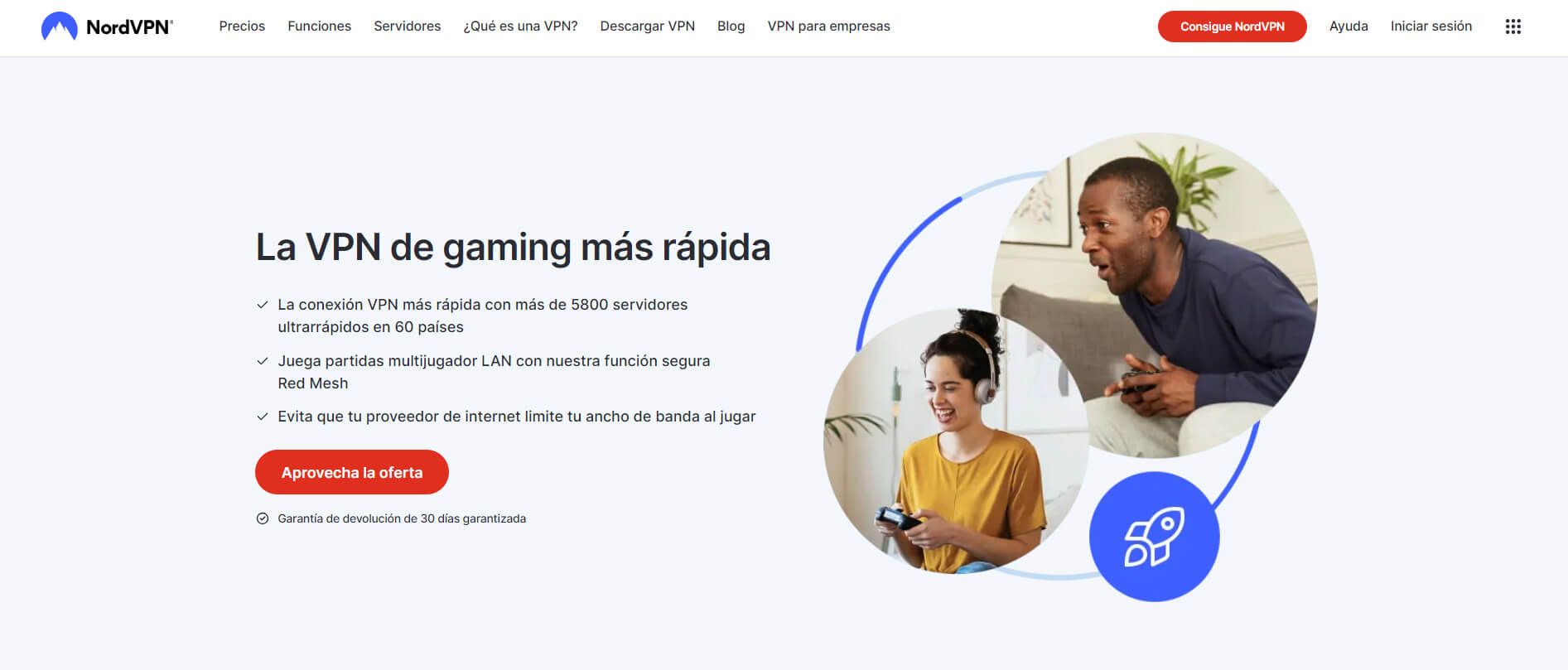 NordVPN para Gaming