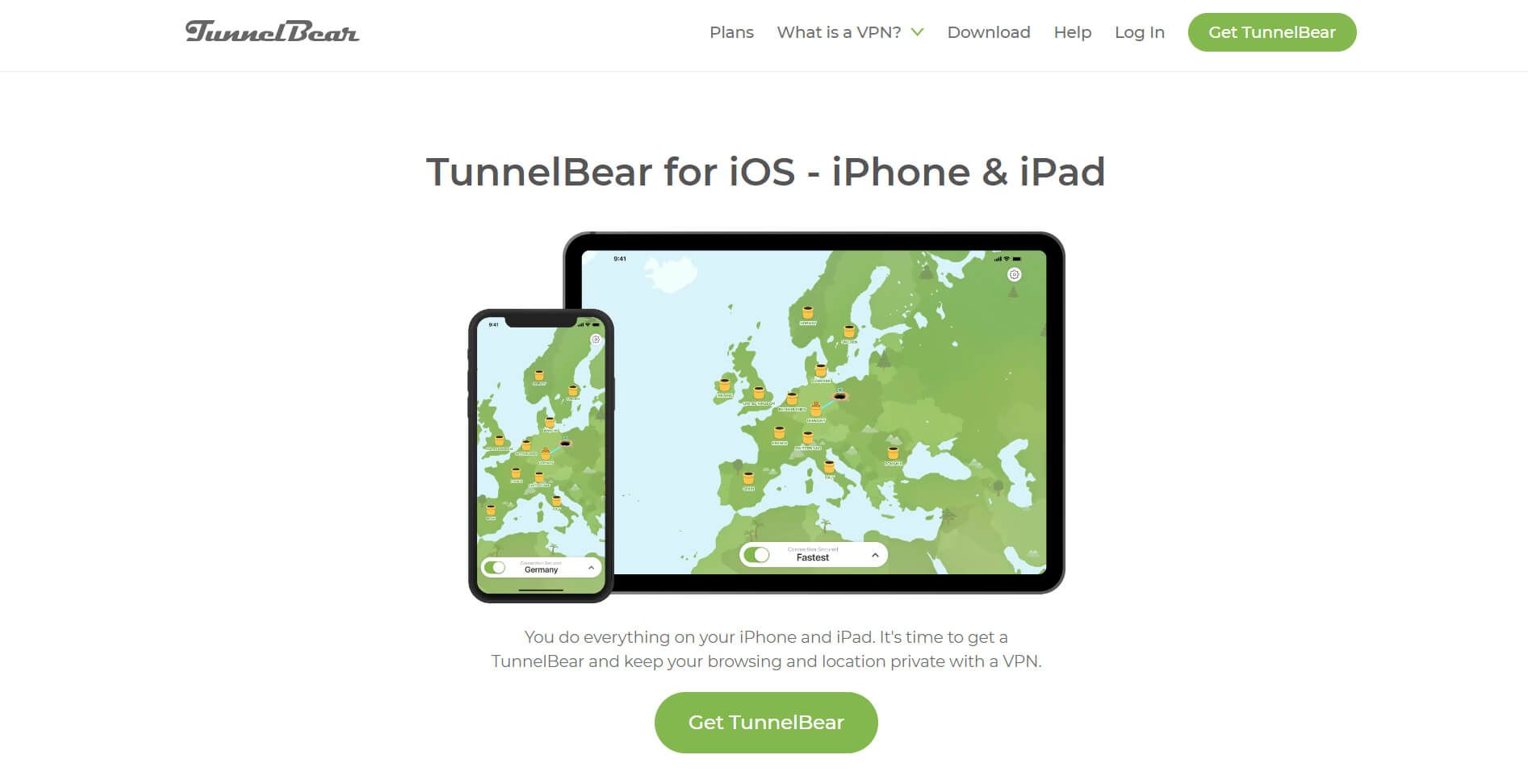 TunnelBear iOS