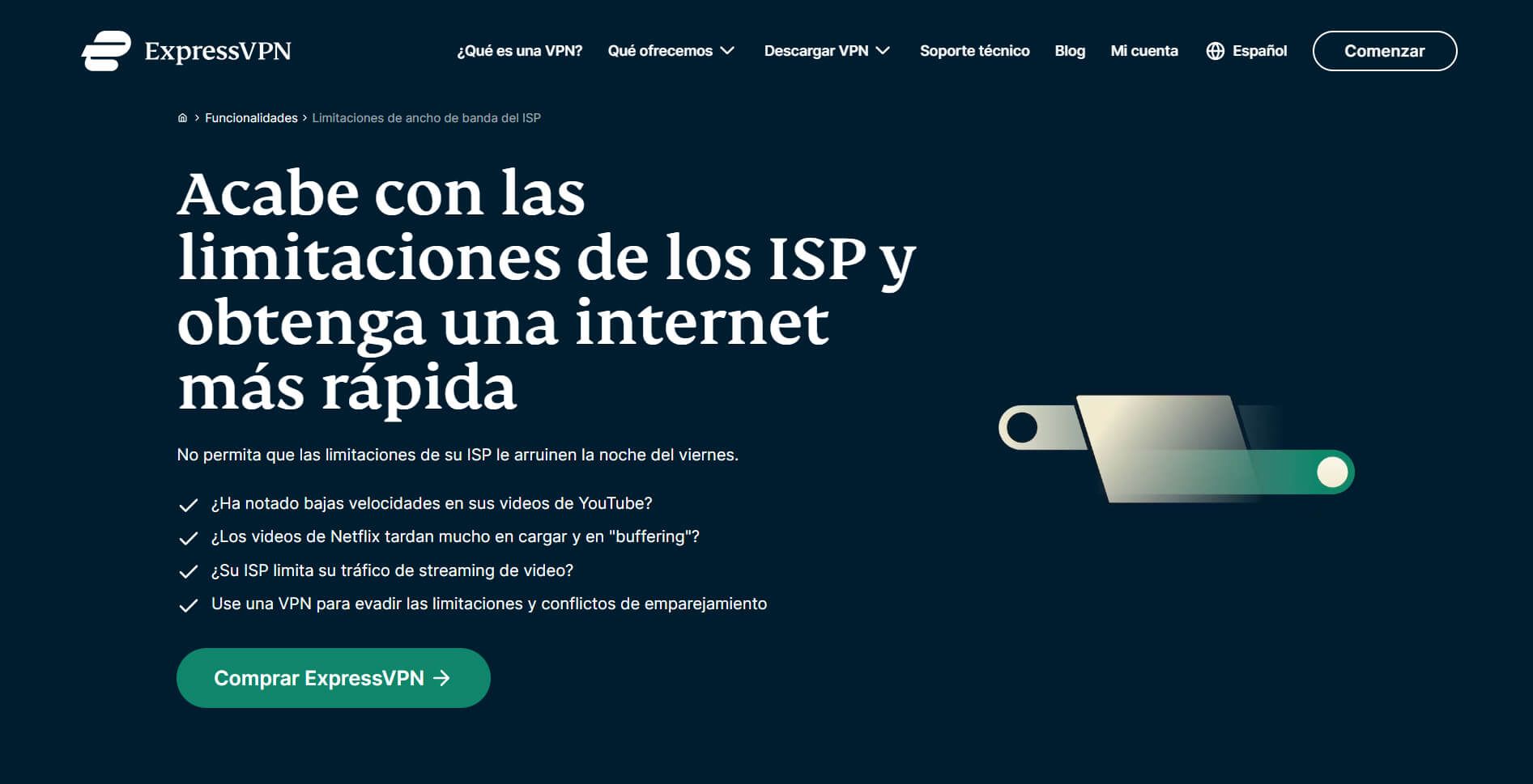 ExpressVPN Limitaciones de ISP