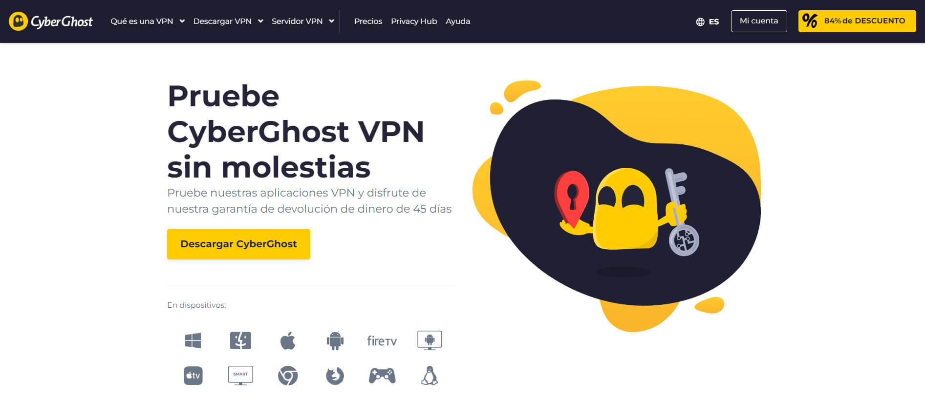 Prueba Gratuita CyberGhost