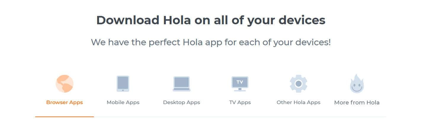 Apps de Hola VPN
