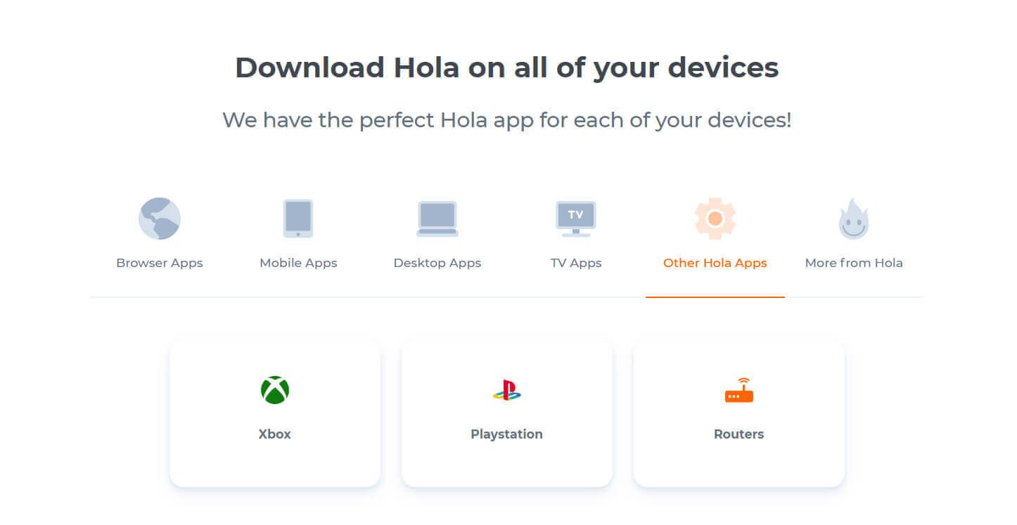 Hola VPN Apps Consolas Gaming