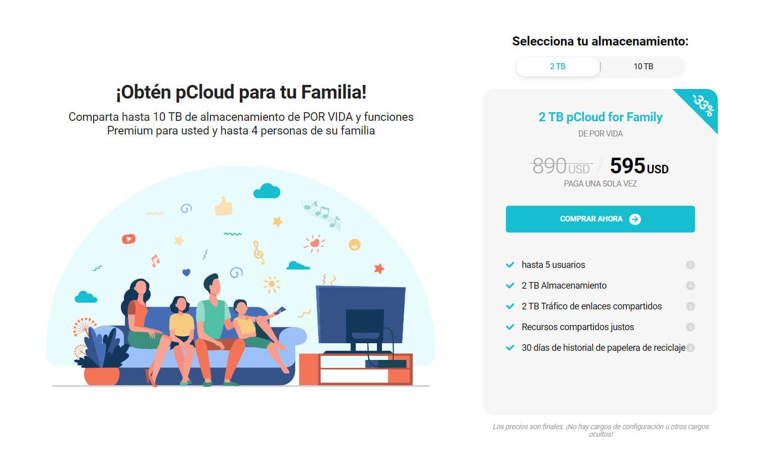 Pcloud Plan Familiar