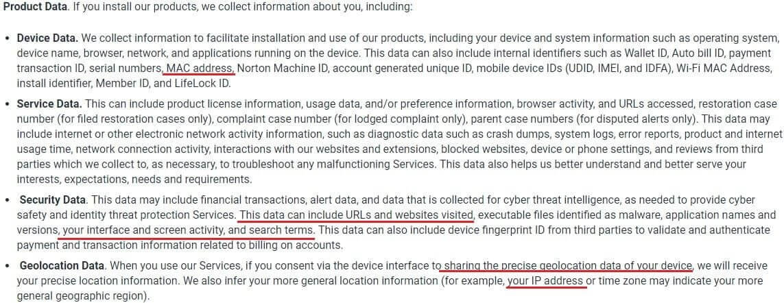 Politica Privacidad Norton