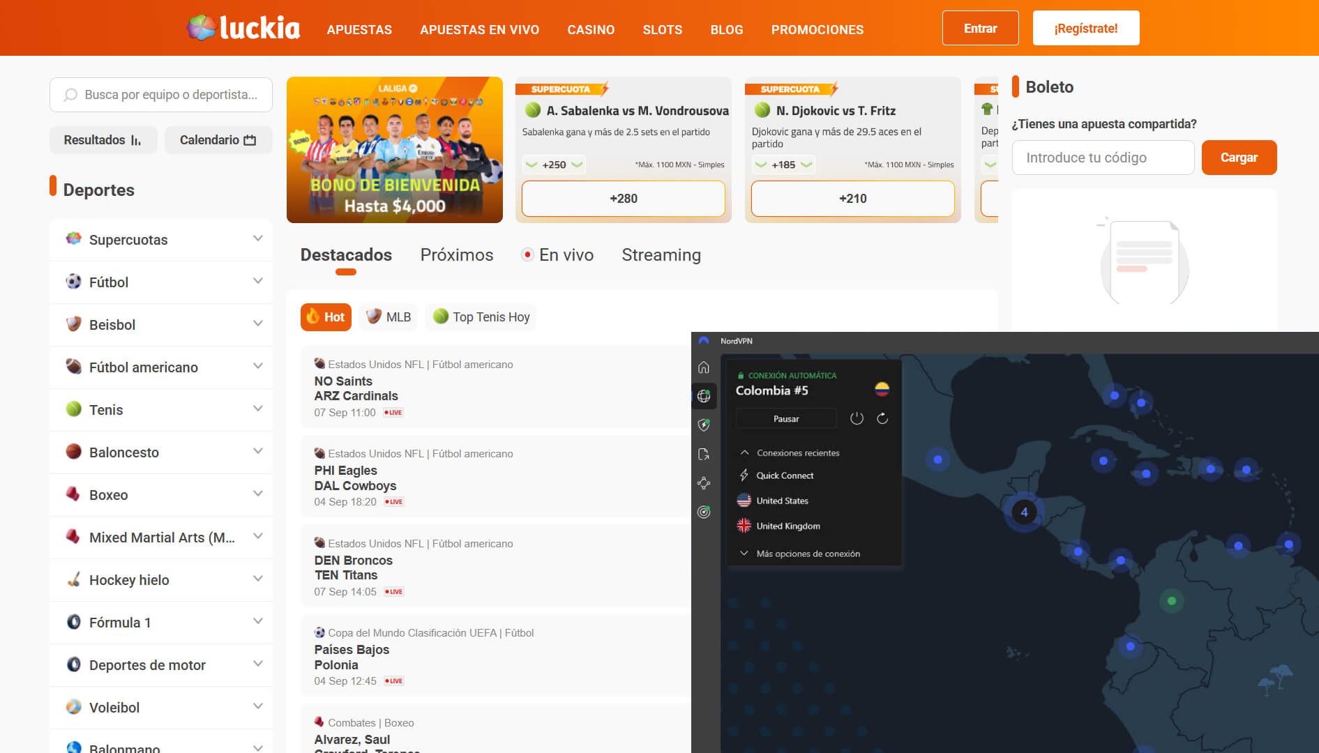Luckia Apuestas En Linea Desde Otros Paises