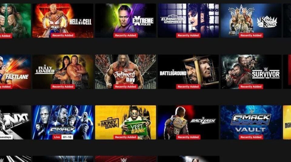 Wwe Smackdown Eventos En Netflix