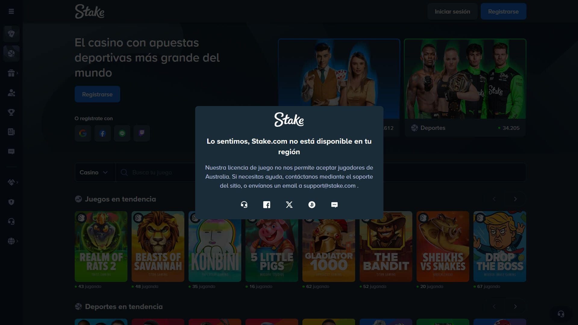 Desbloquear Stake