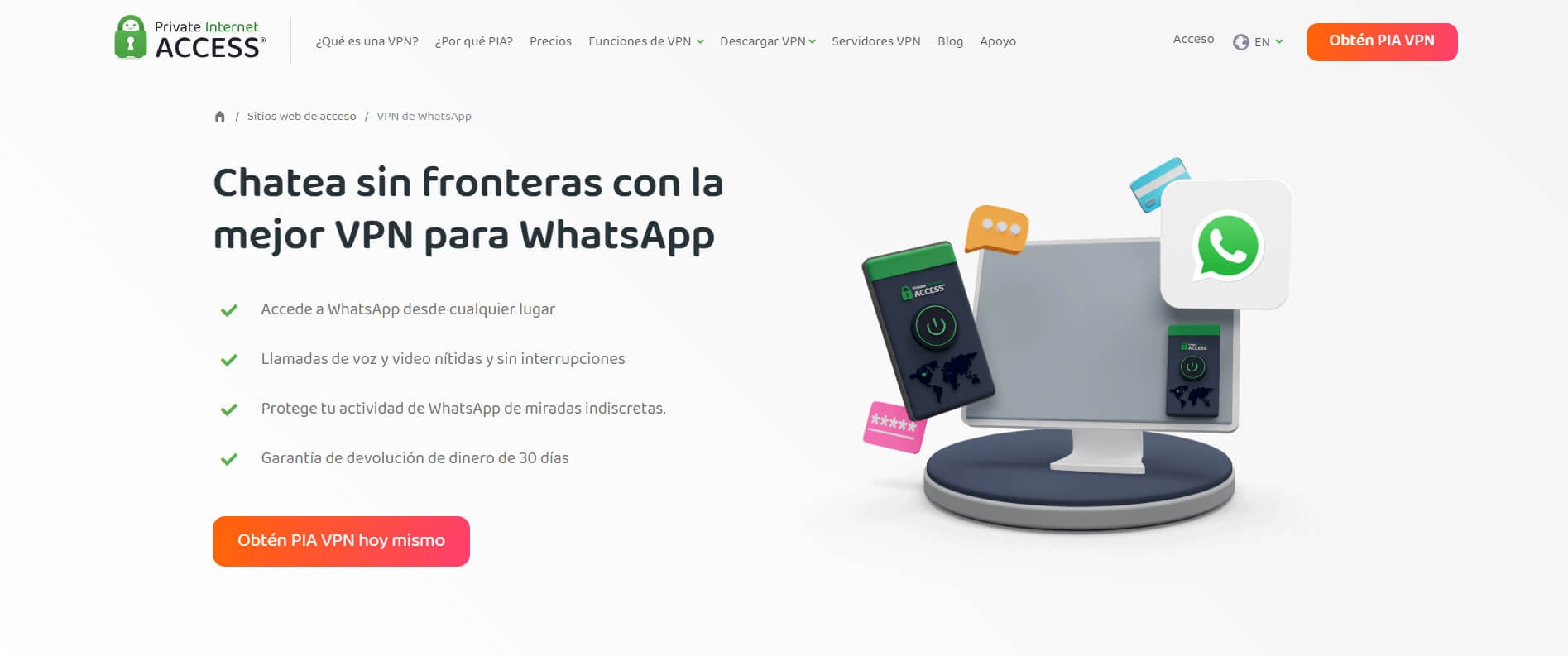 Private Internet Access Para Whatsapp