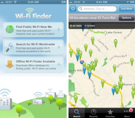 Capture d'écran Wi-fi Finder pour iPhone / iPad
