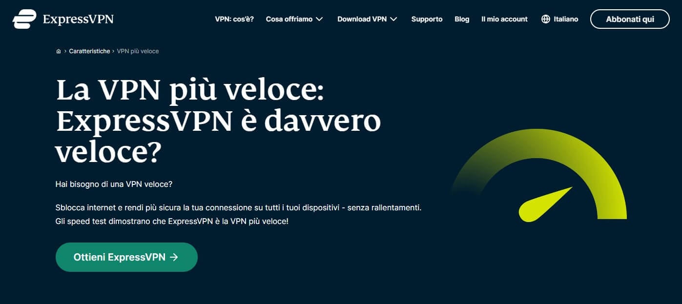 expressvpn-velocità