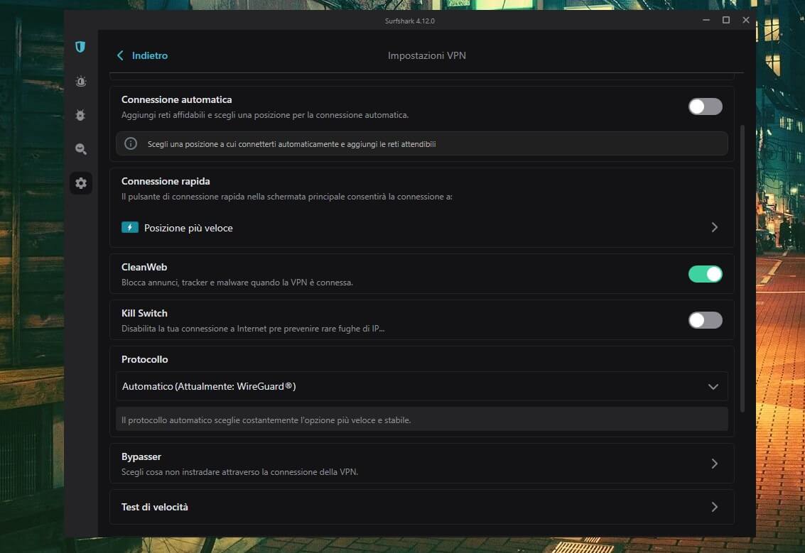surfshark-impostazioni-vpn