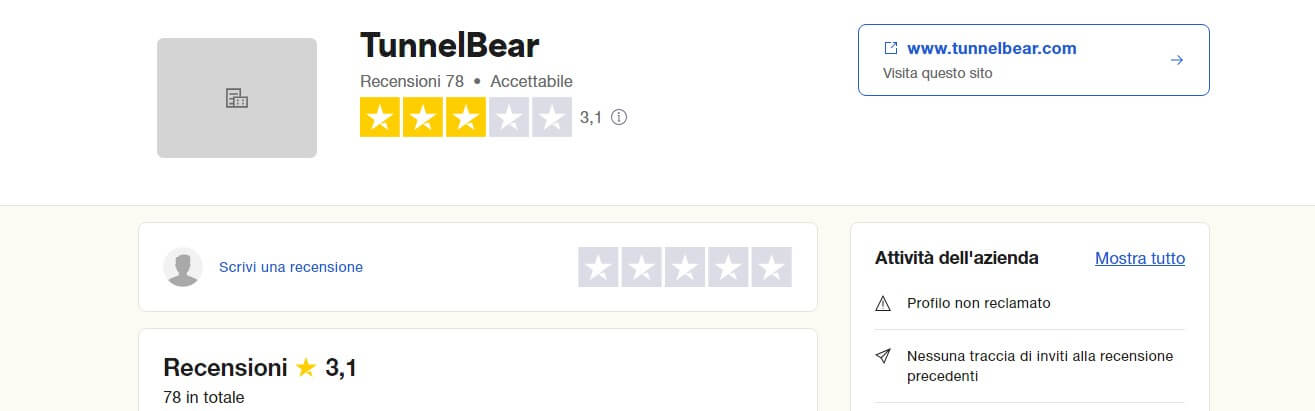 tunnelbear-trustpilot