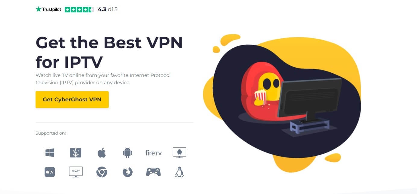 cyberghost vpn iptv