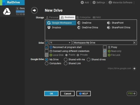 Télécharger RaiDrive pour Windows, Web, Linux - Telecharger.com