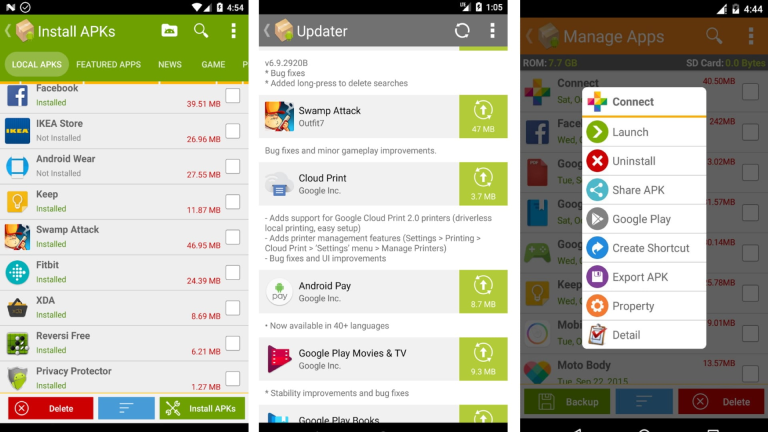 Télécharger APK Installer and Launcher pour Windows, Web, Android