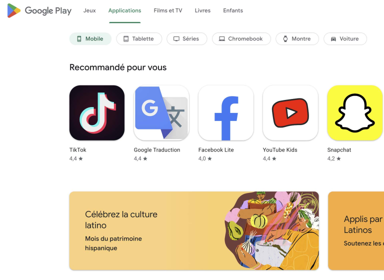 Télécharger Google Play Store pour Web, Android (APK) - Telecharger.com