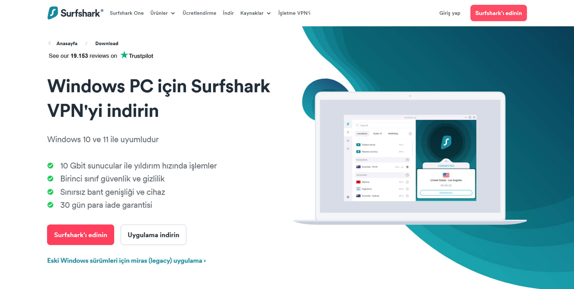 Surfshark Windows