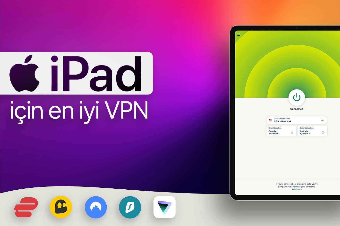 iPad için en iyi VPN