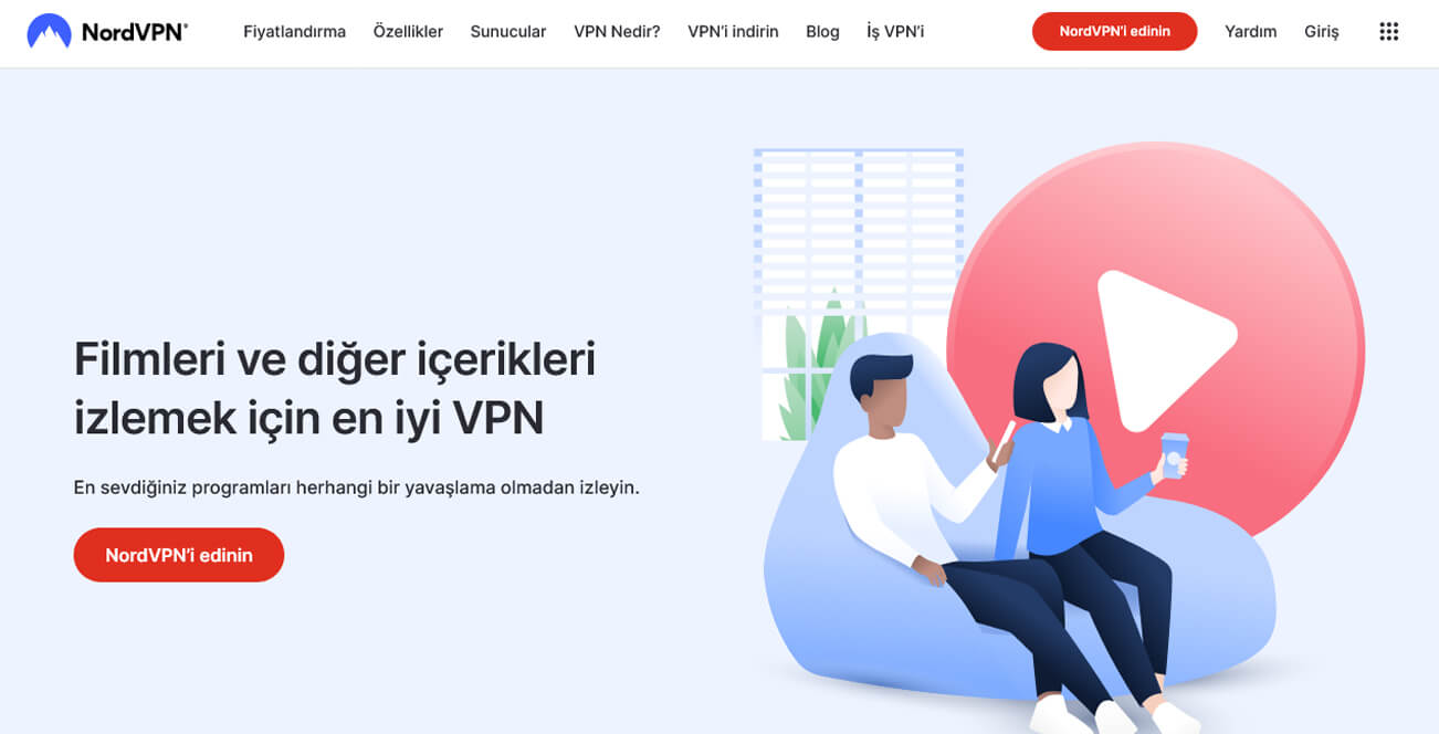 NordVPN yayın akışı