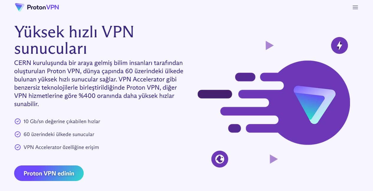 ProtonVPN en hızlı VPN