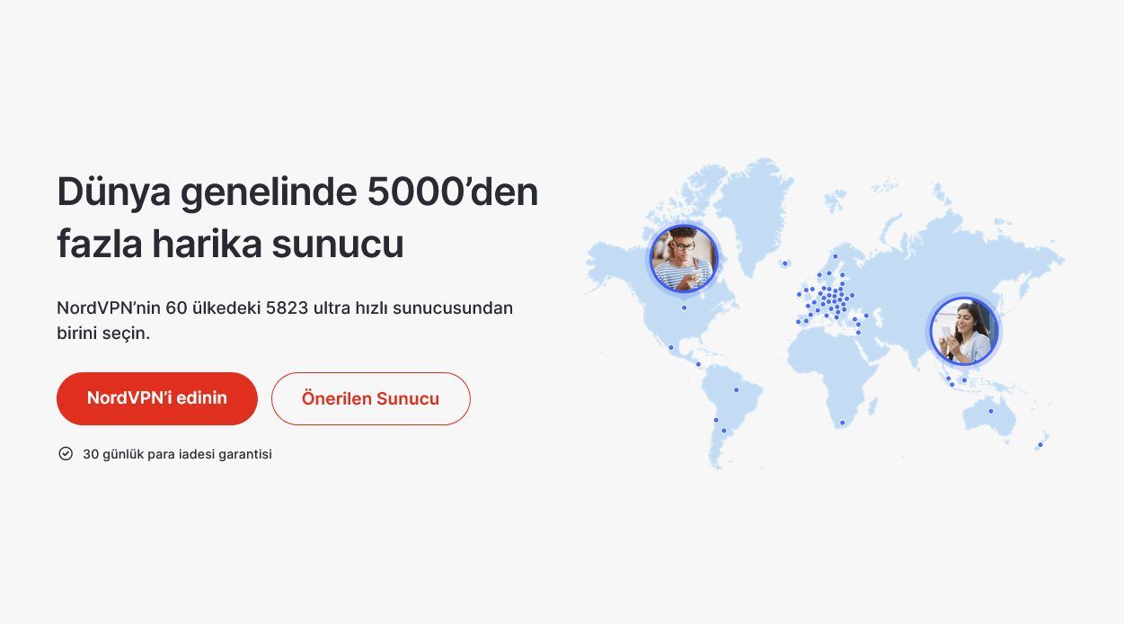 NordVPN sunucu ağı