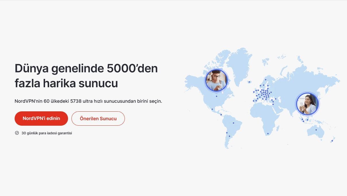 NordVPN sunucu ağı