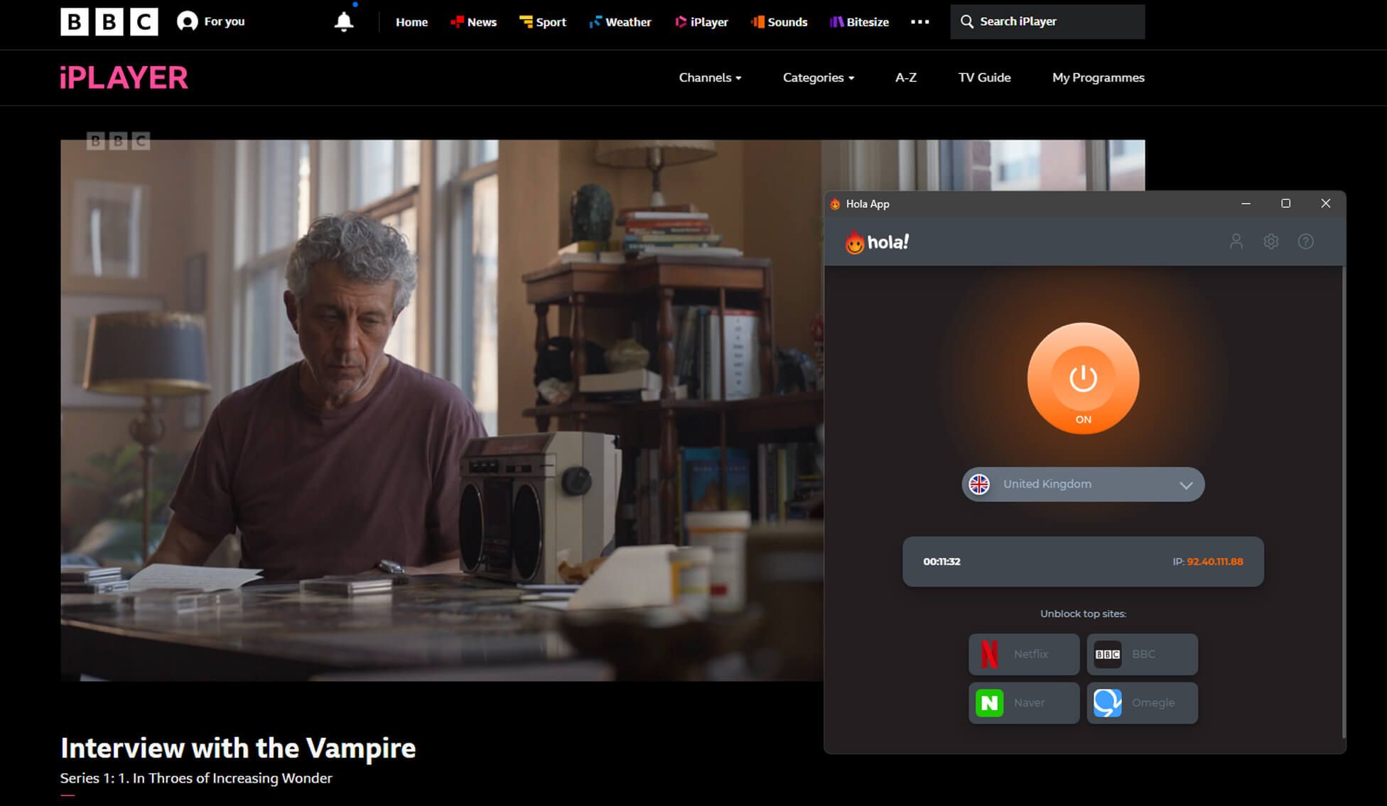 Hola VPN BBC iPlayer