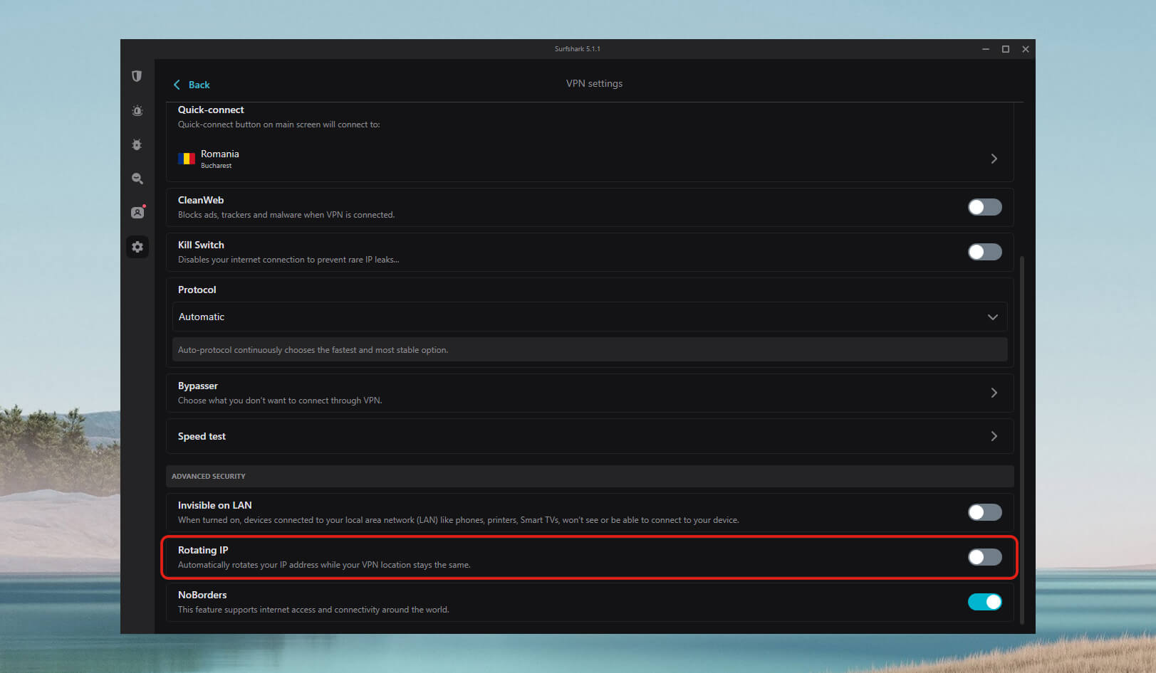 Surfshark Rotating IP