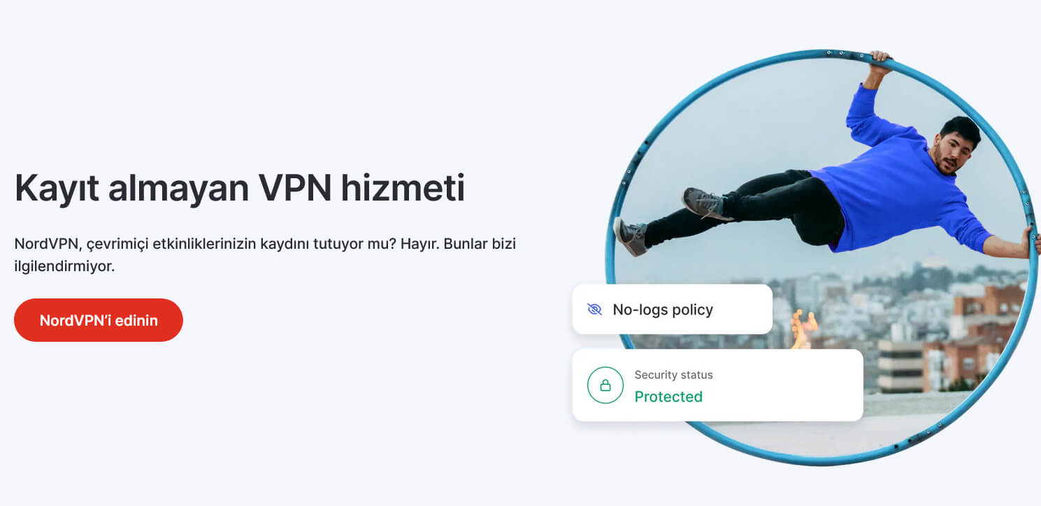 NordVPN log tutmayan