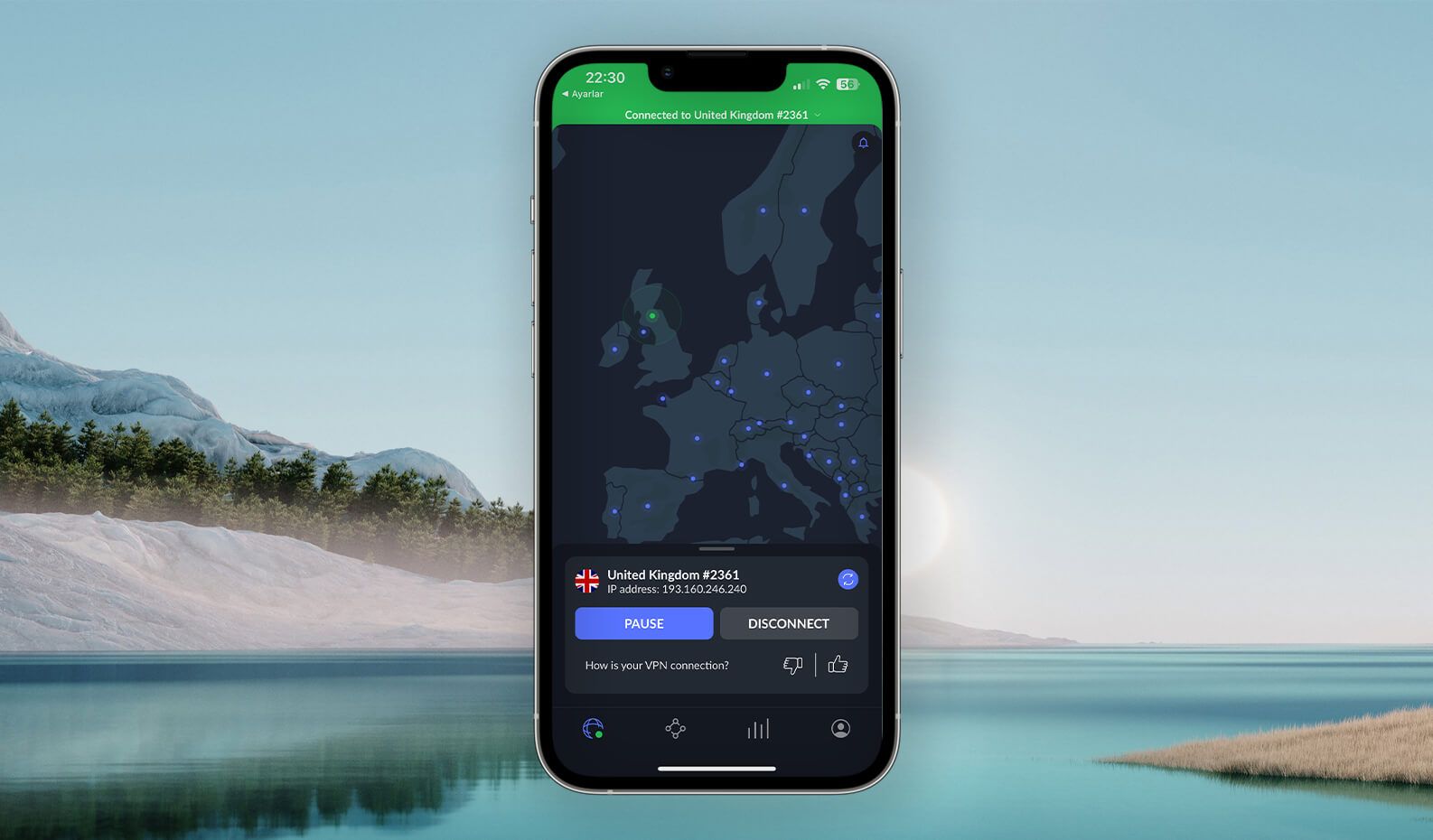 Nordvpn Mobil Uygulama Bağlandı