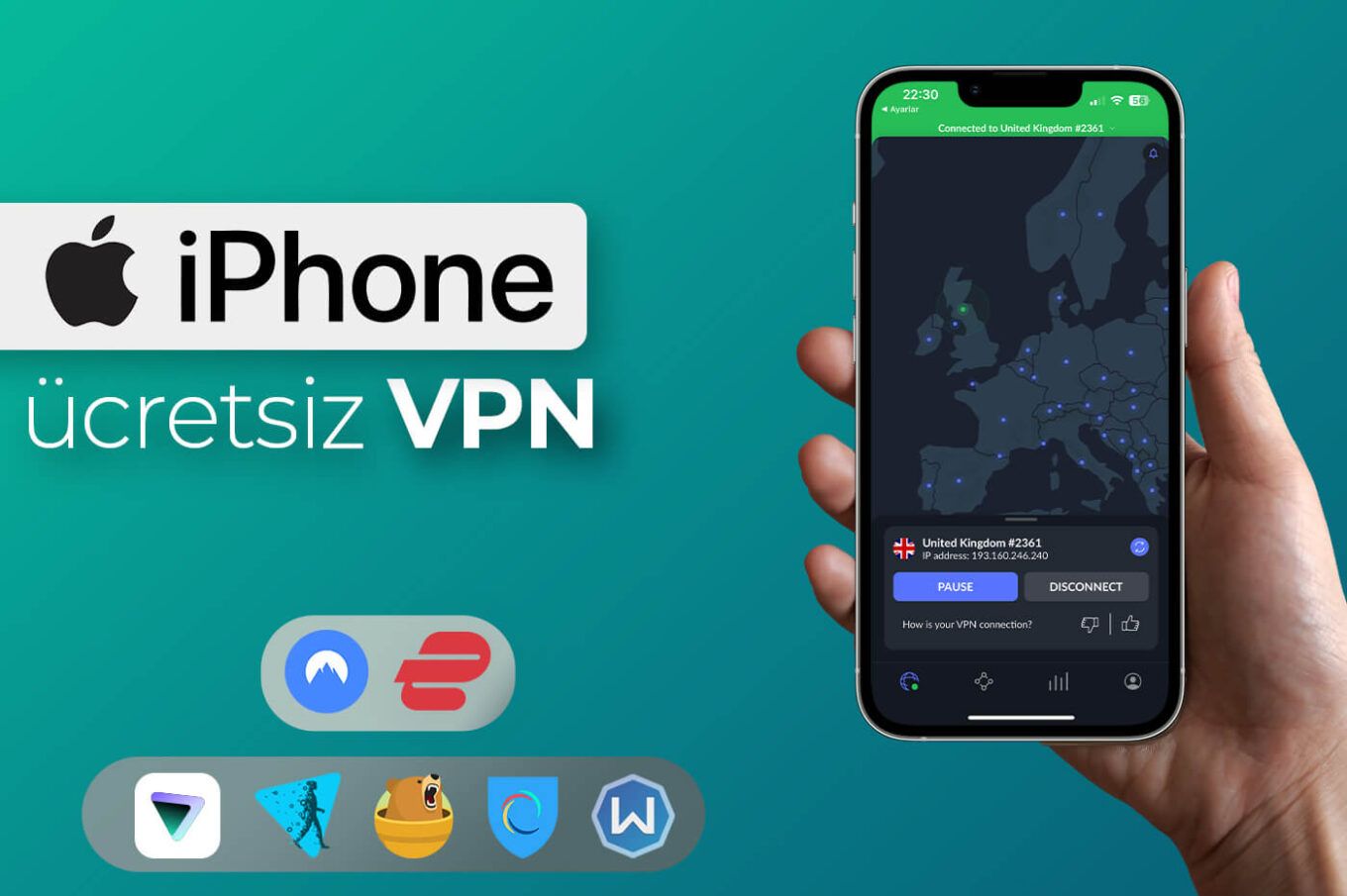 iPhone için en iyi ücretsiz VPN